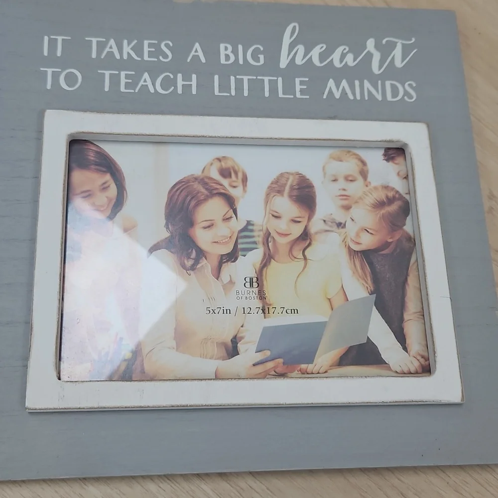 Heartfelt Teacher Photo Frame Set - Gray and White